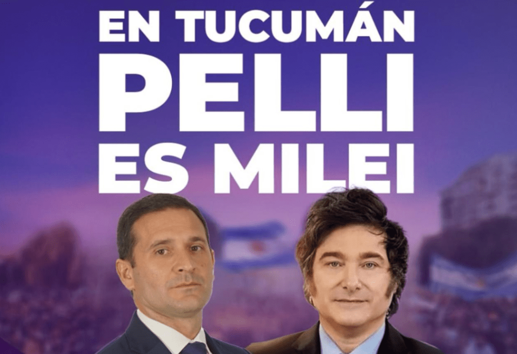 Javier Milei visitó Tucumán y respaldó al candidato de La Libertad Avanza, Federico&nbsp;Pelli