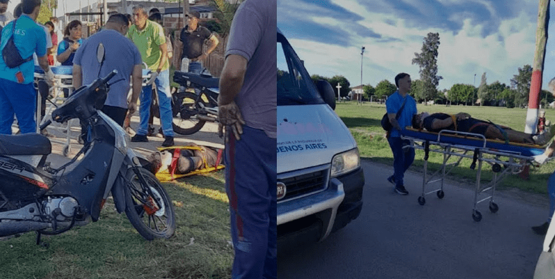Tres jóvenes heridos tras un choque entre motos en Melchor&nbsp;Romero