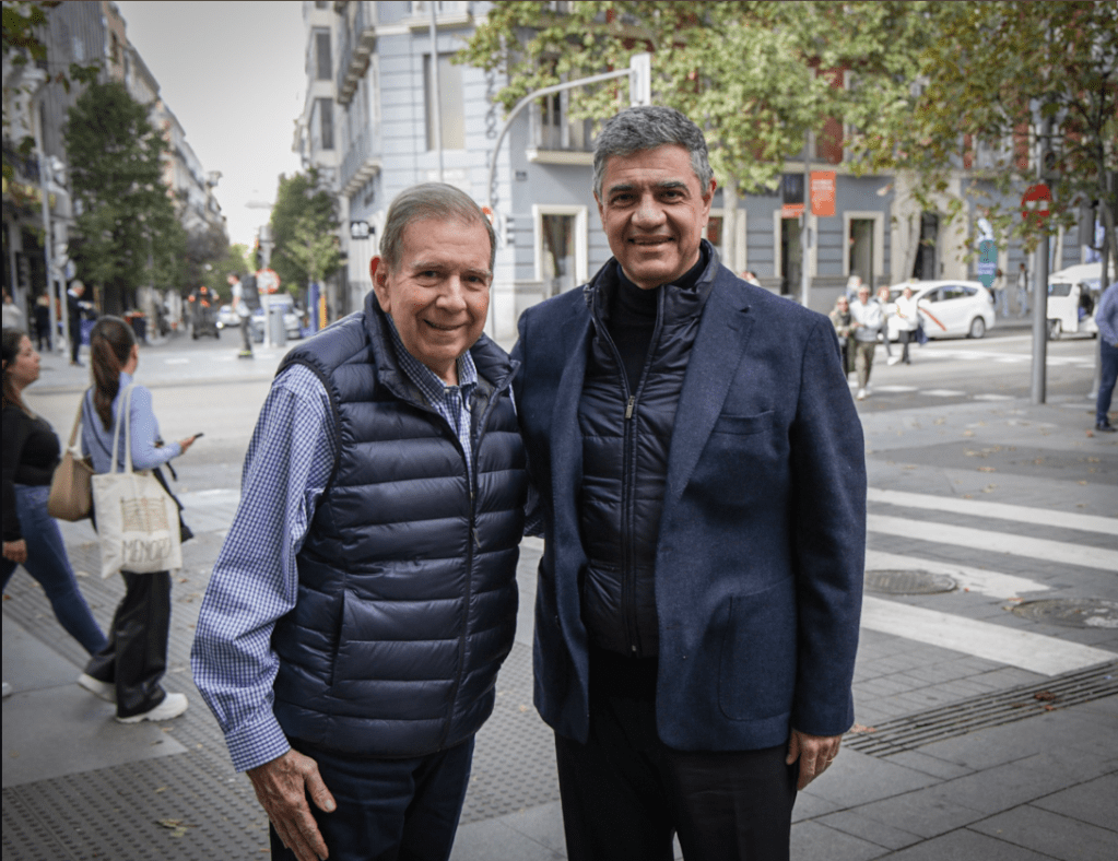 Jorge Macri se reunió en Madrid con Edmundo González Urrutia y ratificó su apoyo al pueblo&nbsp;venezolano
