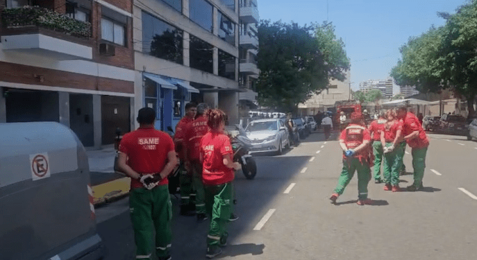 Incendio en un edificio de Palermo dejó tres heridos y 25&nbsp;evacuados